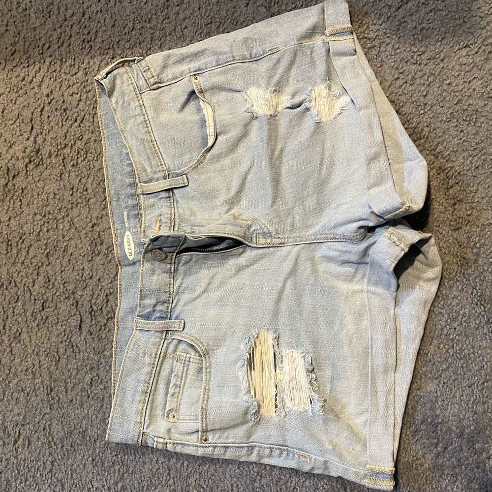 Old Navy boyfriend style jean shorts (size 12)